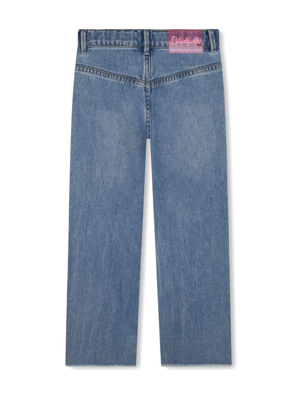 Jeans con tasche in paillettes