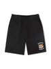 Bermuda elasticizzato nero logo tiger