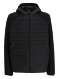 Black Hooded Padded Jacket