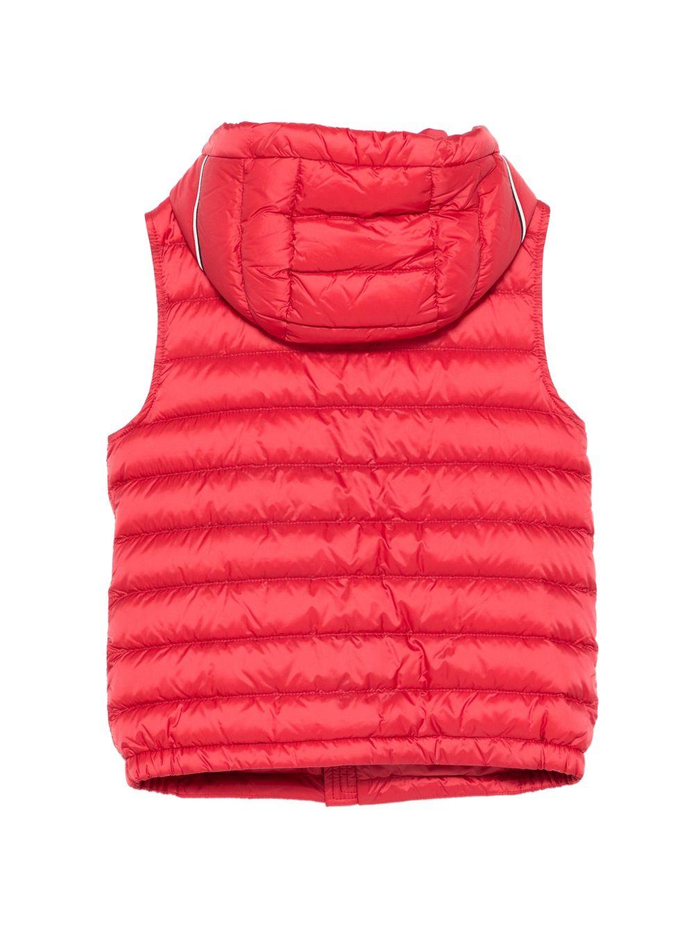 Gilet imbottito con cappuccio in poliammide L19541A00007597YF 457 MONCLER KIDS 