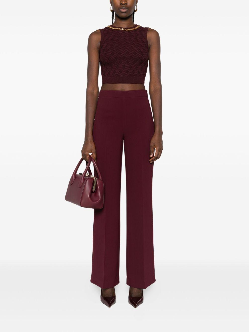 Top Corto con Motivo a Rombi TK60B56E2 EA4 ELISABETTA FRANCHI 