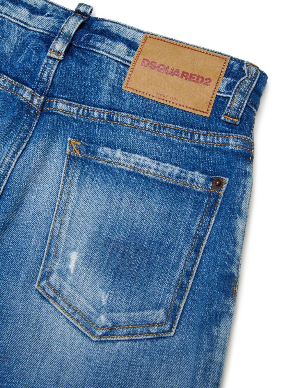Jeans a palazzo con schiariture