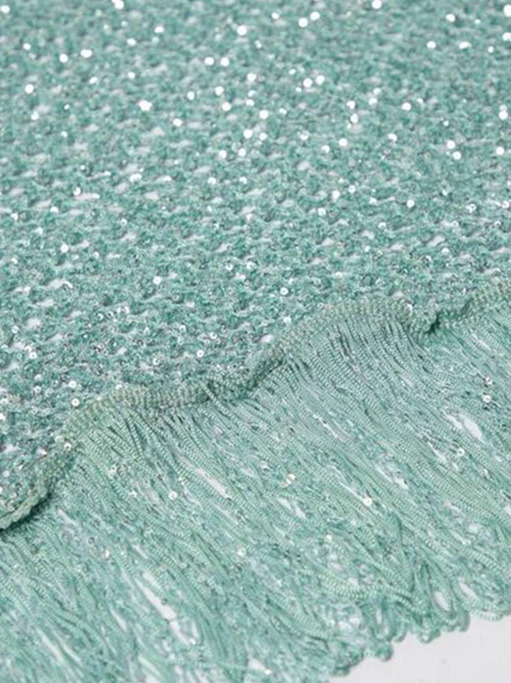 Scialle verde acqua in lurex P25CESLO0301 V0532 SIMONA CORSELLINI 