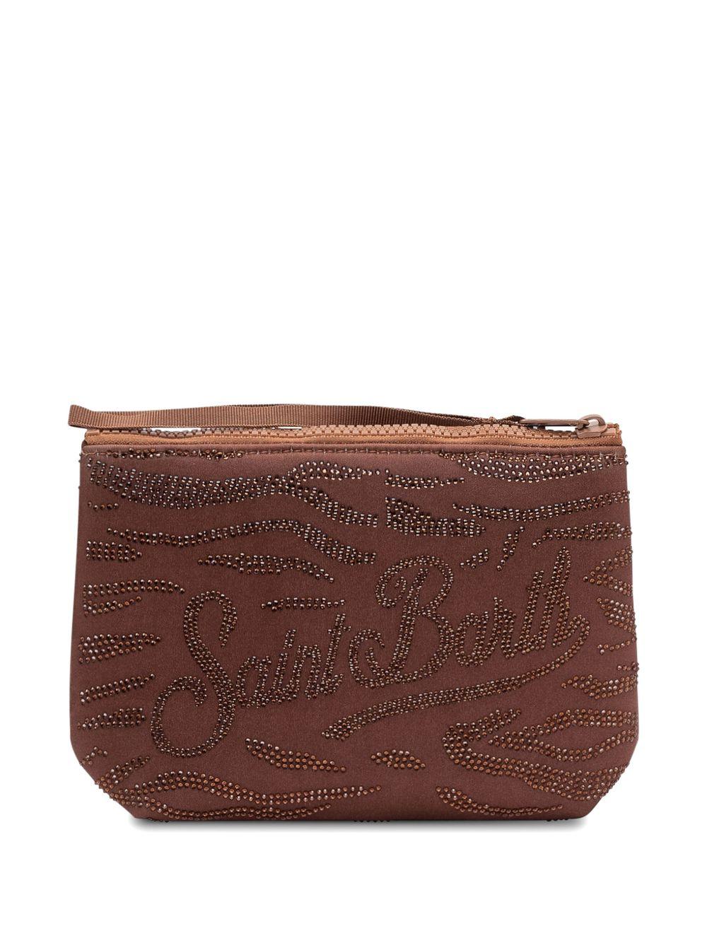 Pochette con strass e zip ALI0032 09241L MC2 SAINT BARTH 