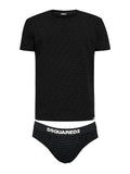 Set nero logo all-over (2pz)