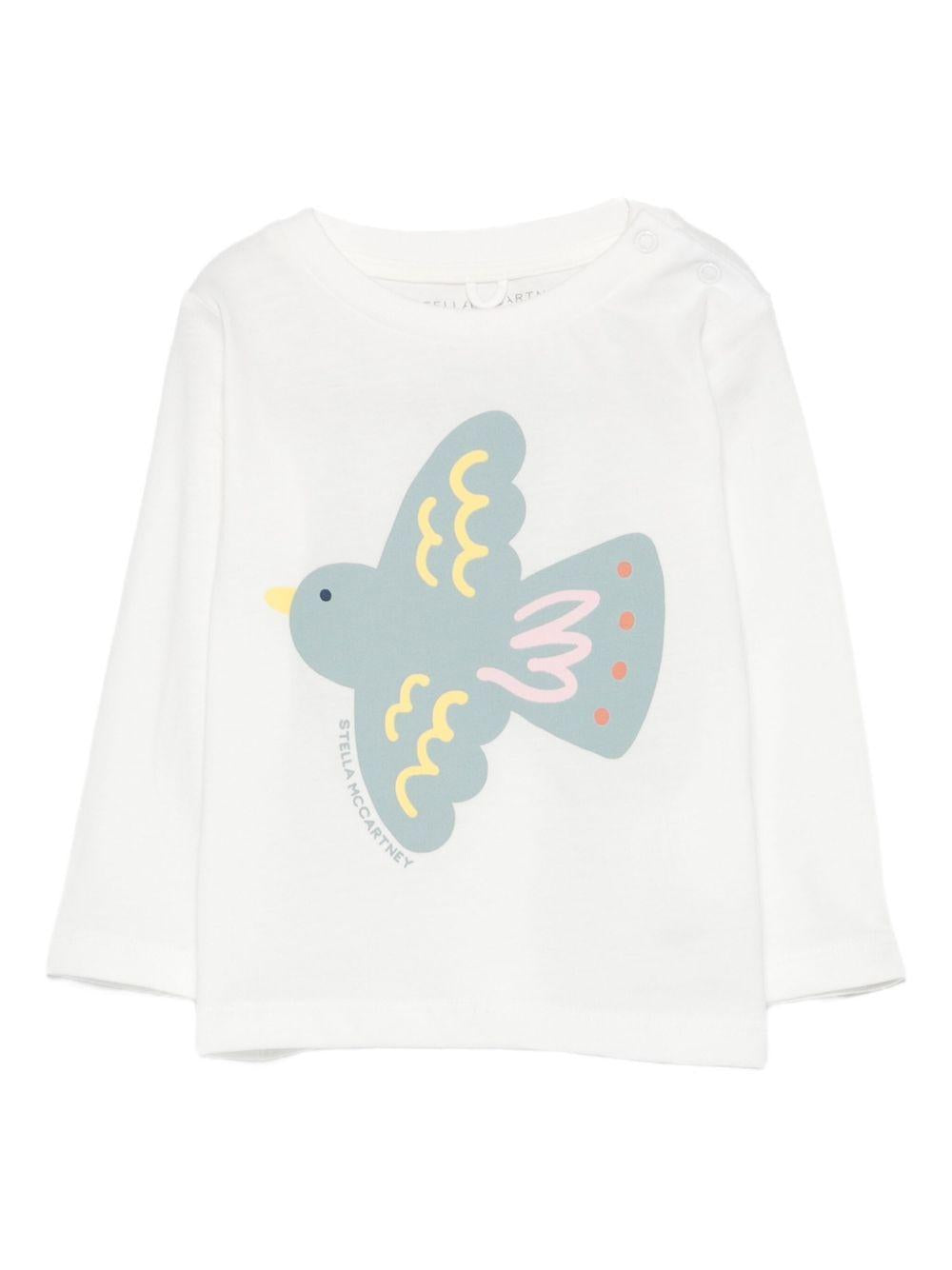 Maglia a Maniche Lunghe con Stampa Grafica TX8080Z0434 101 STELLA MCCARTNEY KIDS 
