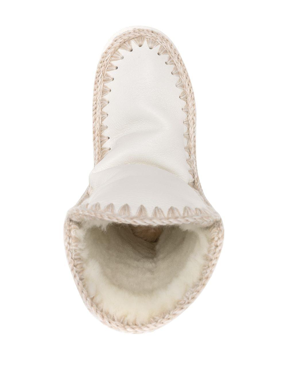 Stivale eskimo 24 logo strass bianco