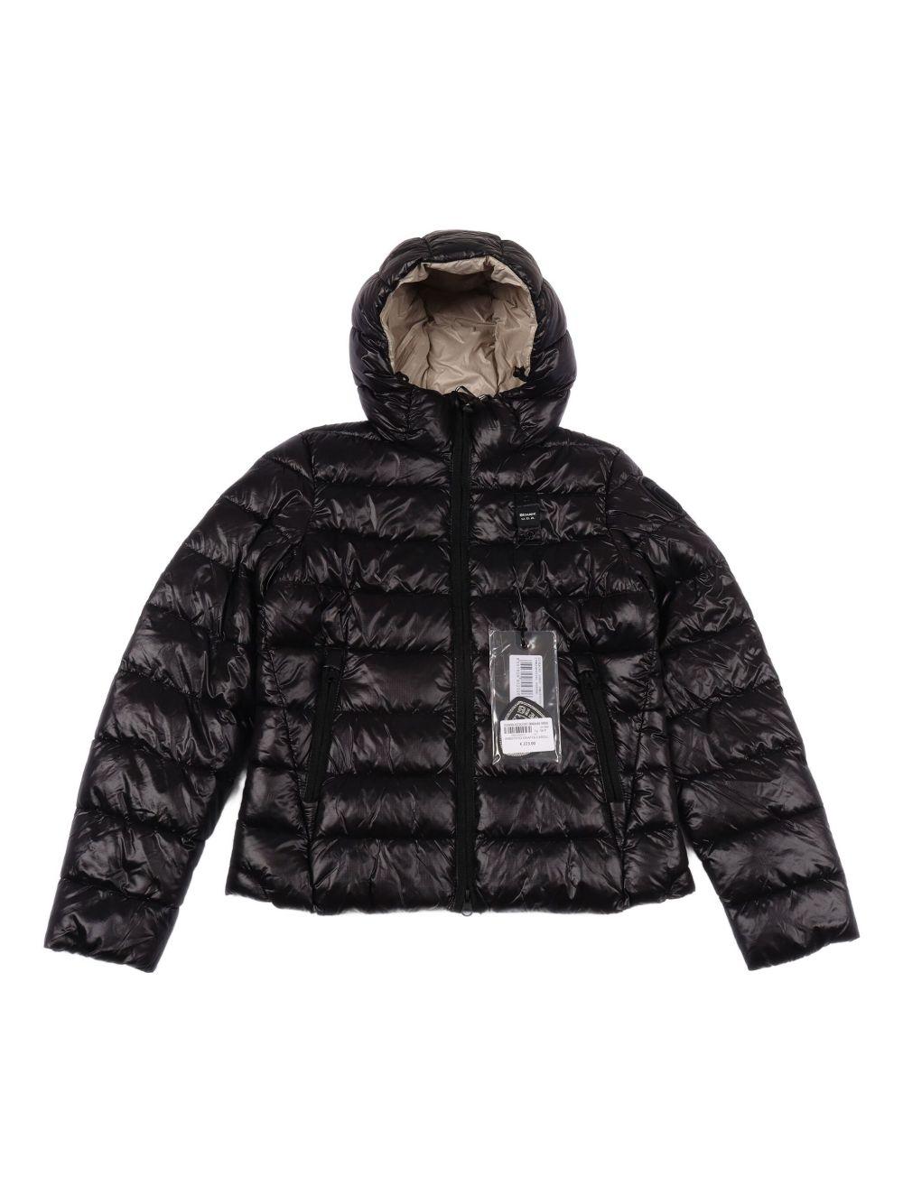 Giubbino Caroll nero con cappuccio 25WBLGC02391006648 999EI BLAUER KIDS 