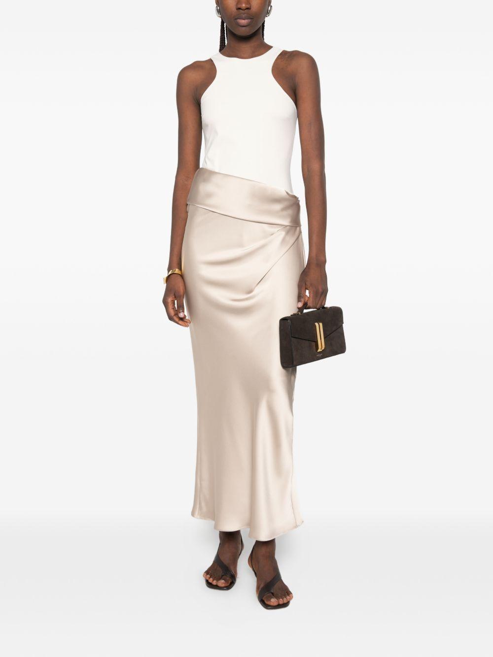 Abito lungo con balze senza maniche 8A1656A269 J4U7 PATRIZIA PEPE 