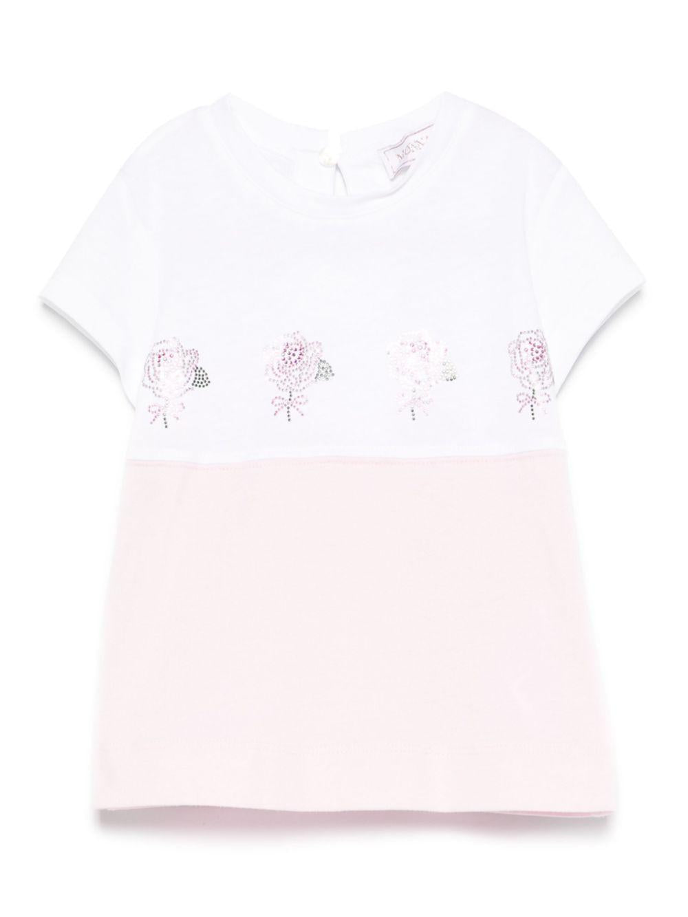Abito con roselline strass neonata