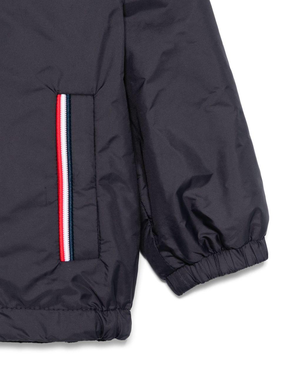 Bomber con cappuccio in poliammide L19511A0004153A5E 742 MONCLER KIDS 