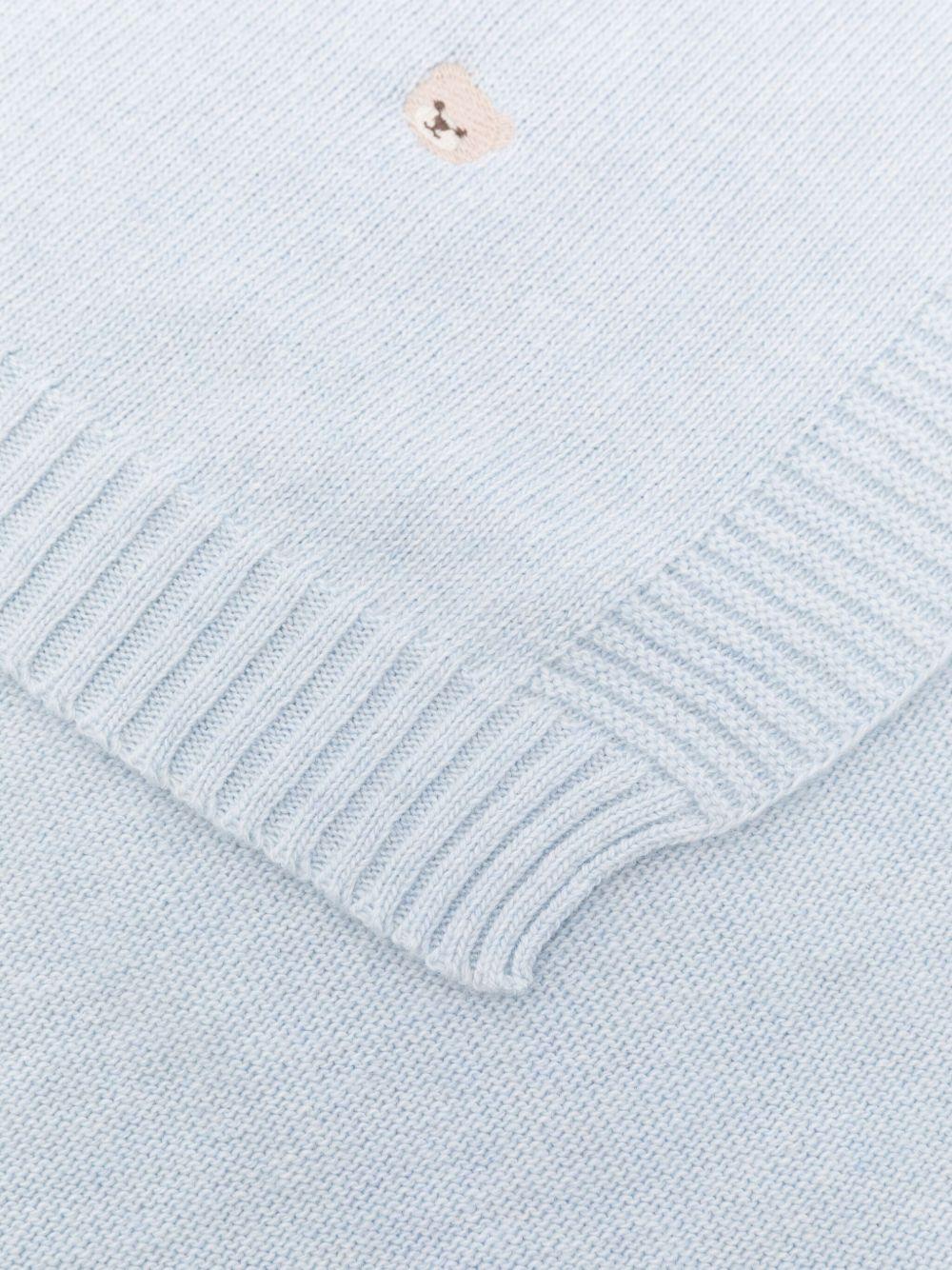 Coperta azzurra con ricamo I25012 AZZURRO NANAN KIDS 