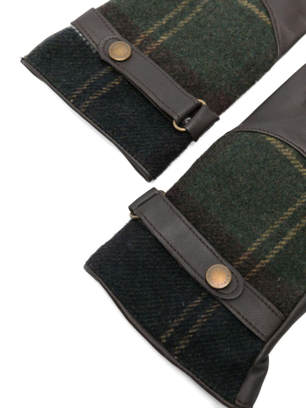 Guanti in Pelle con Motivo Tartan LGL0037 BR71 BARBOUR 