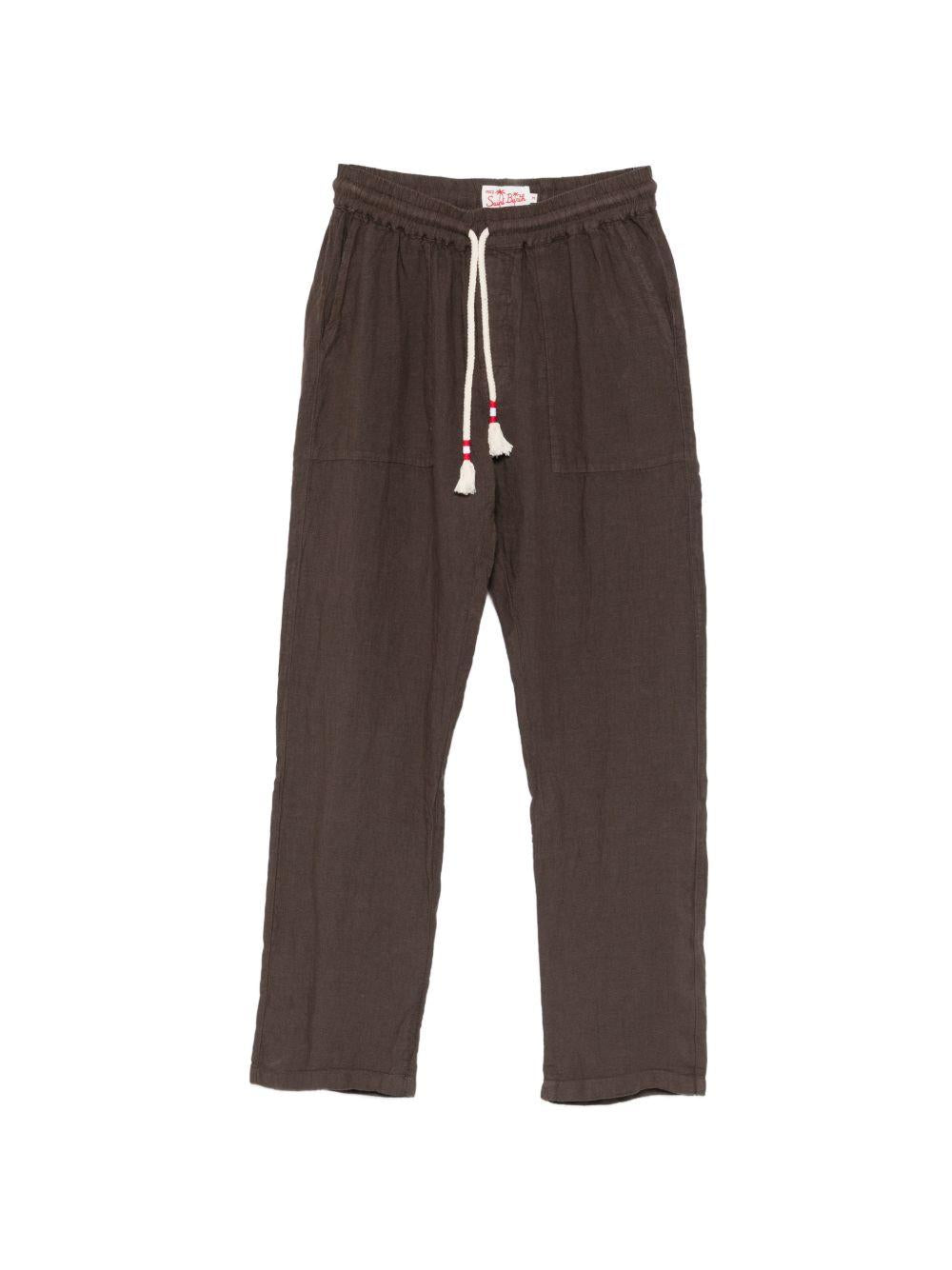 Pantaloni in lino con coulisse CAA0001 00920L MC2 SAINT BARTH 