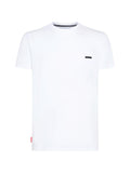 T-shirt girocollo con tasca sul petto