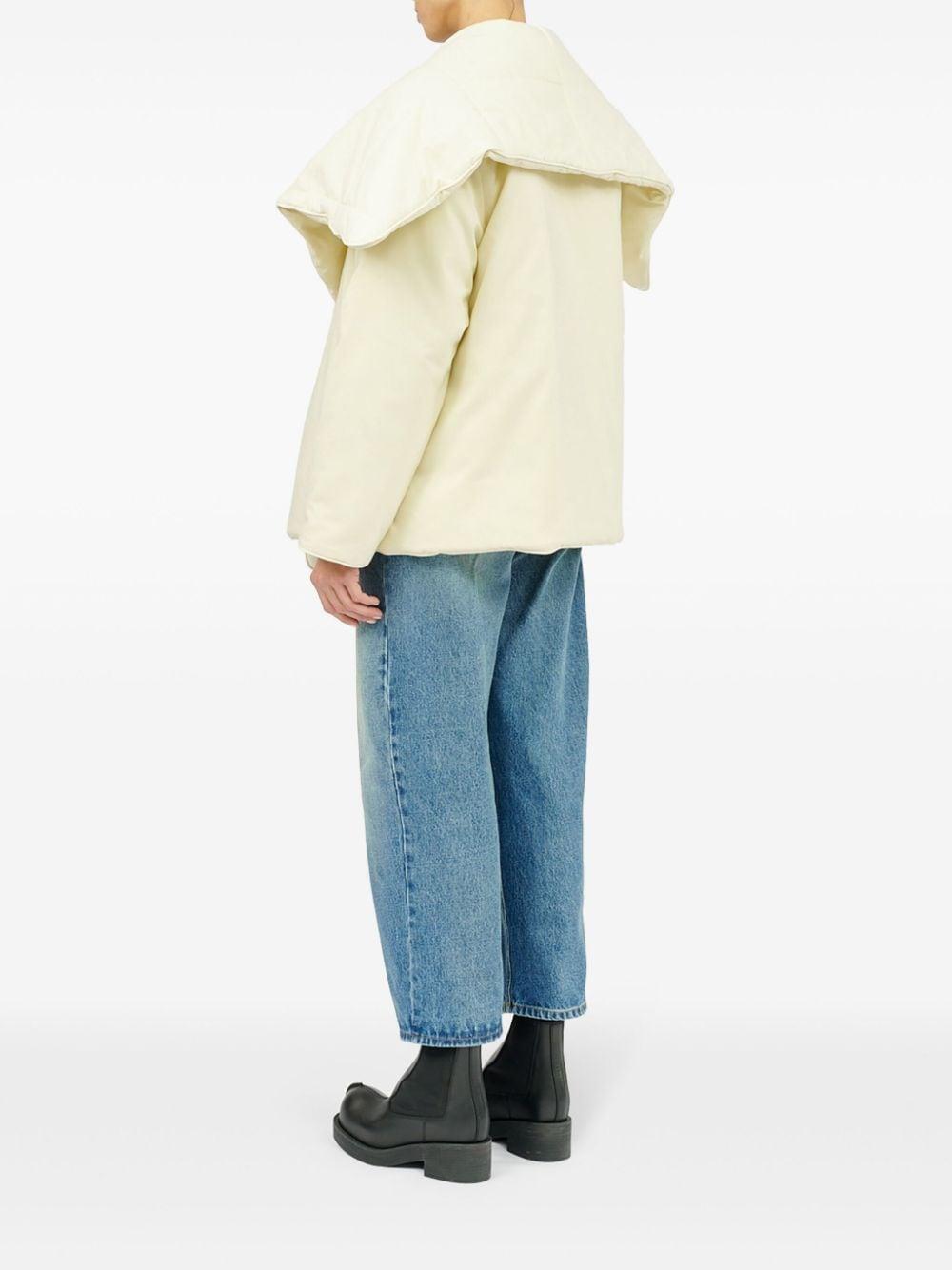 Piumino crema reverse oversize