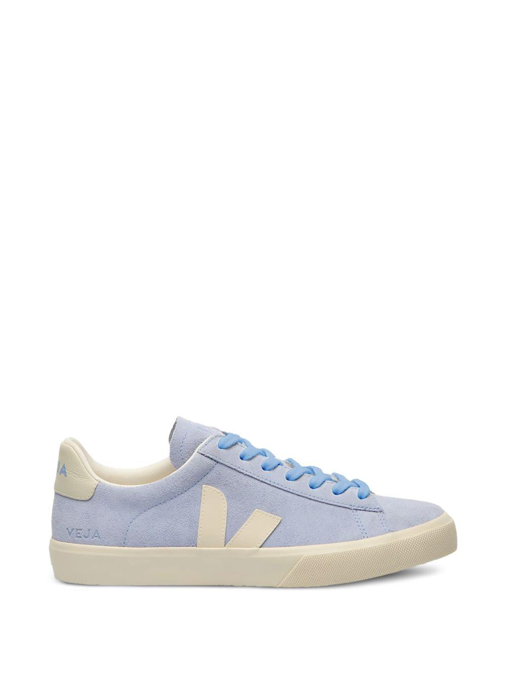 Sneakers in suede lavanda con lacci CP0321438 AZZURRO VEJA 