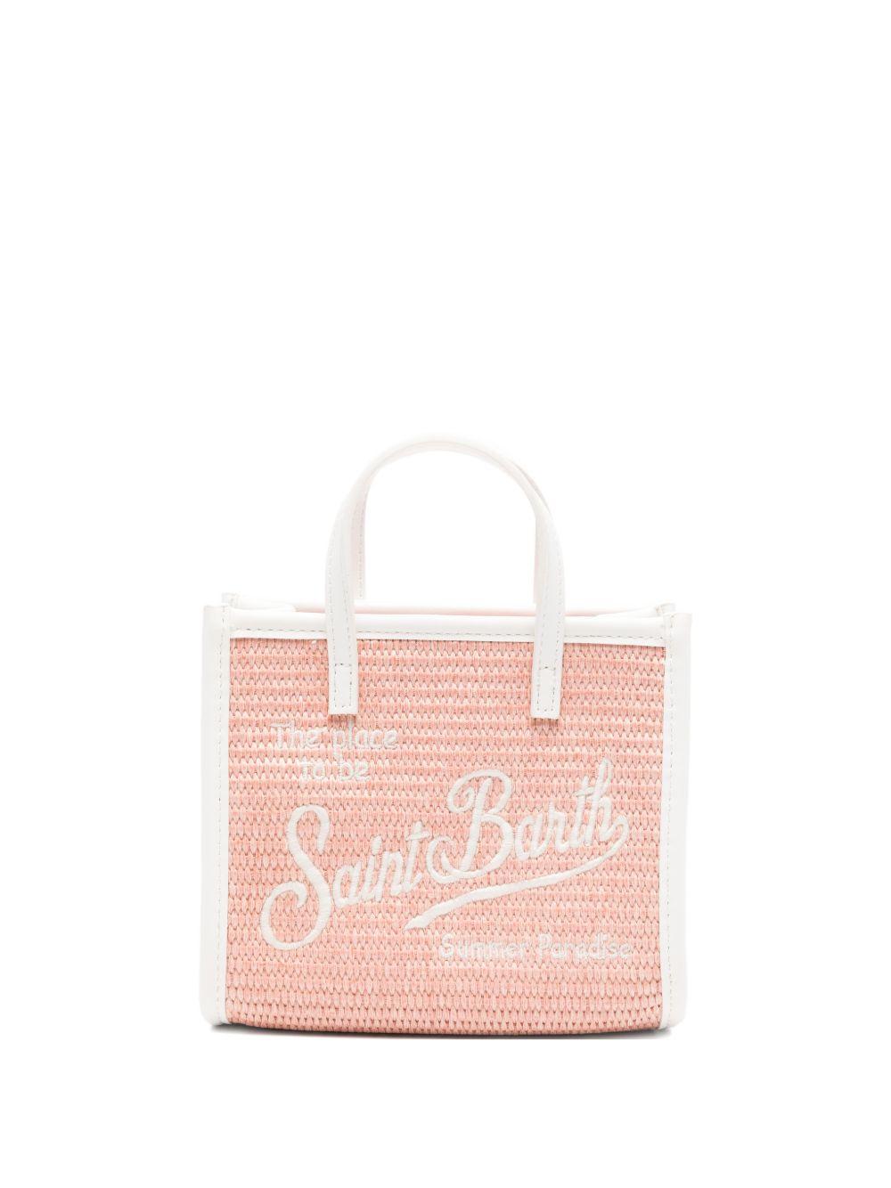Borsa tote mini in paglia con tracolla VIVM001 00373L MC2 SAINT BARTH 