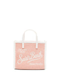 Borsa tote mini in paglia con tracolla