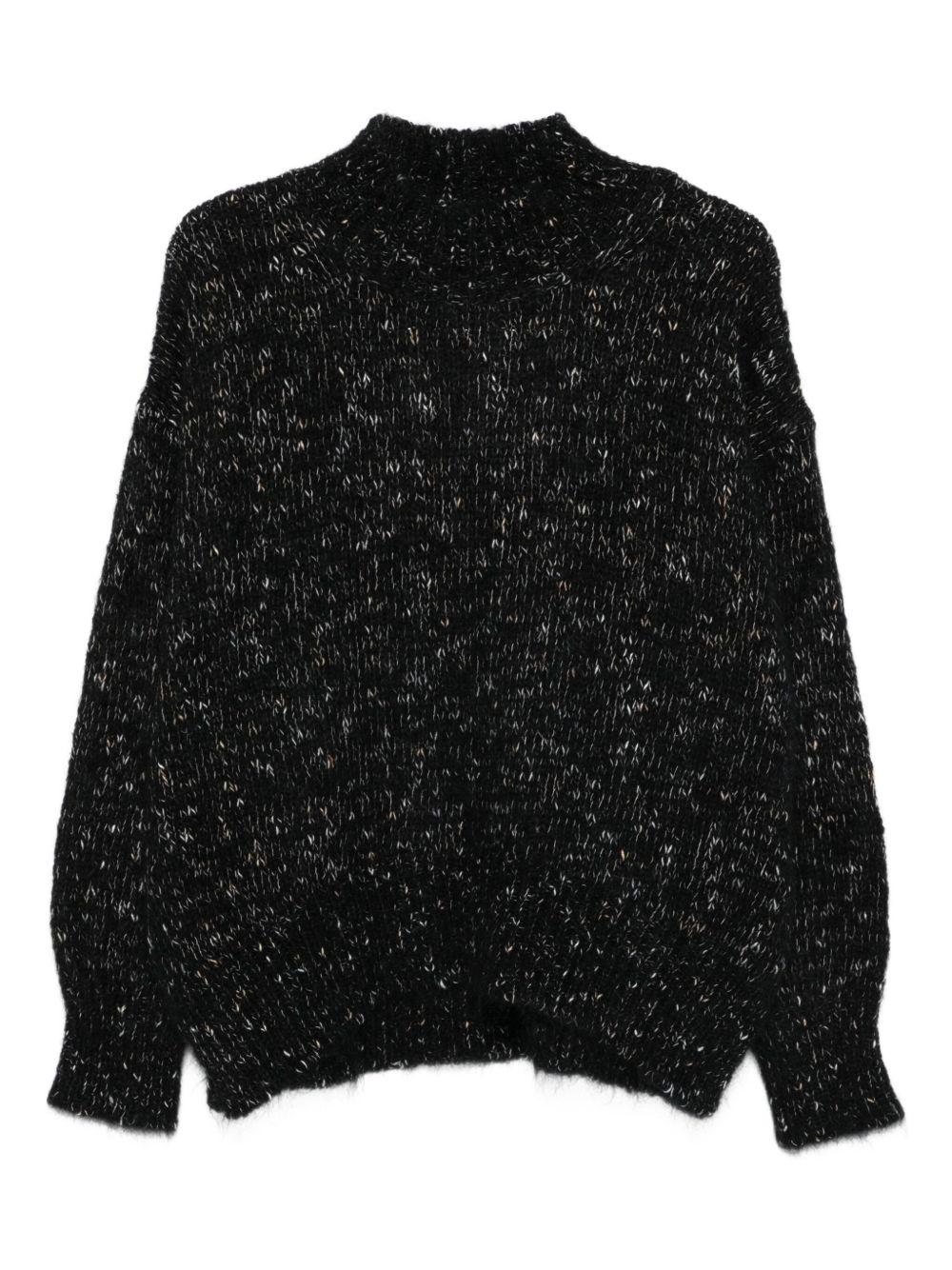 Maglione a Collo Alto Nero 265426A5019 NE ALYSI 