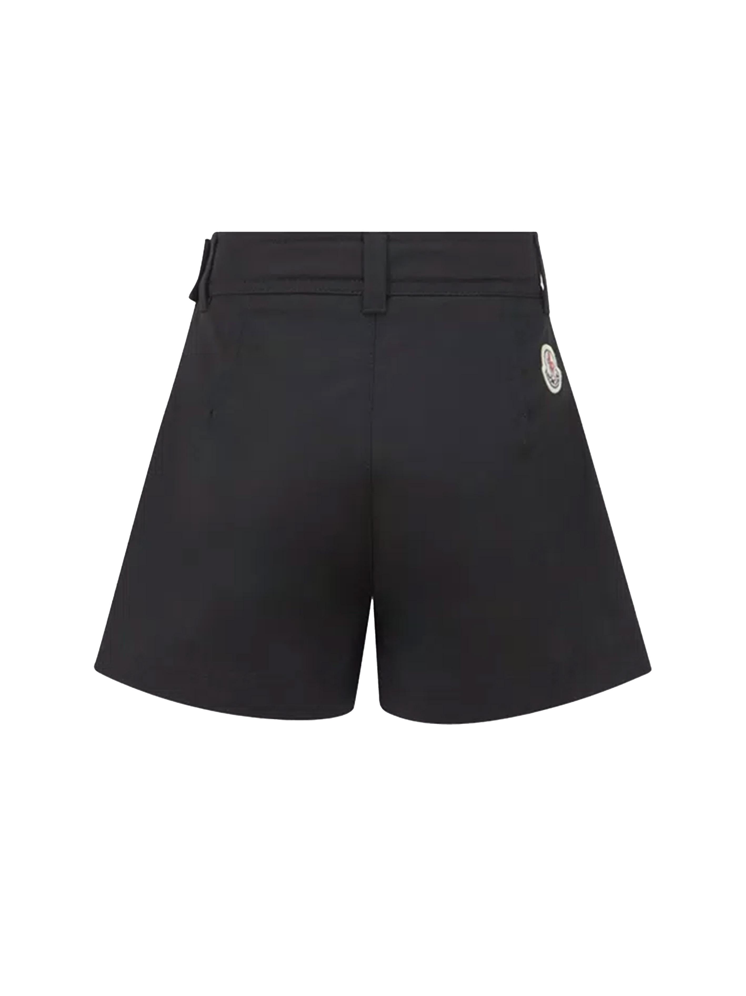 <BR/>Short con tasconi neri 9542B000075957F 999 MONCLER KIDS 