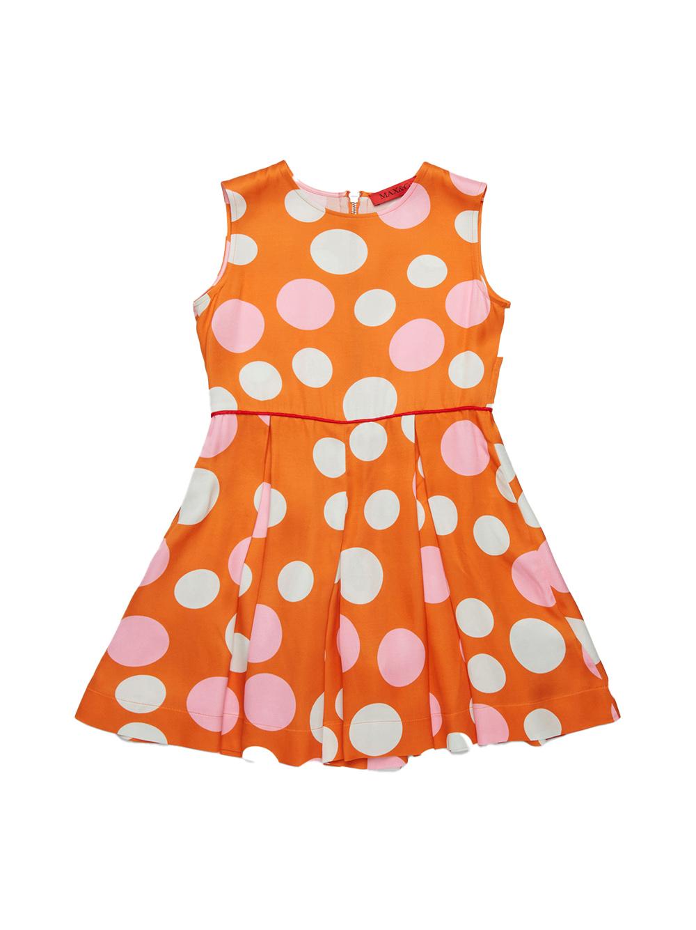 Abito arancio con pois MX0128MX085 MX252 MAX&CO. KIDS 