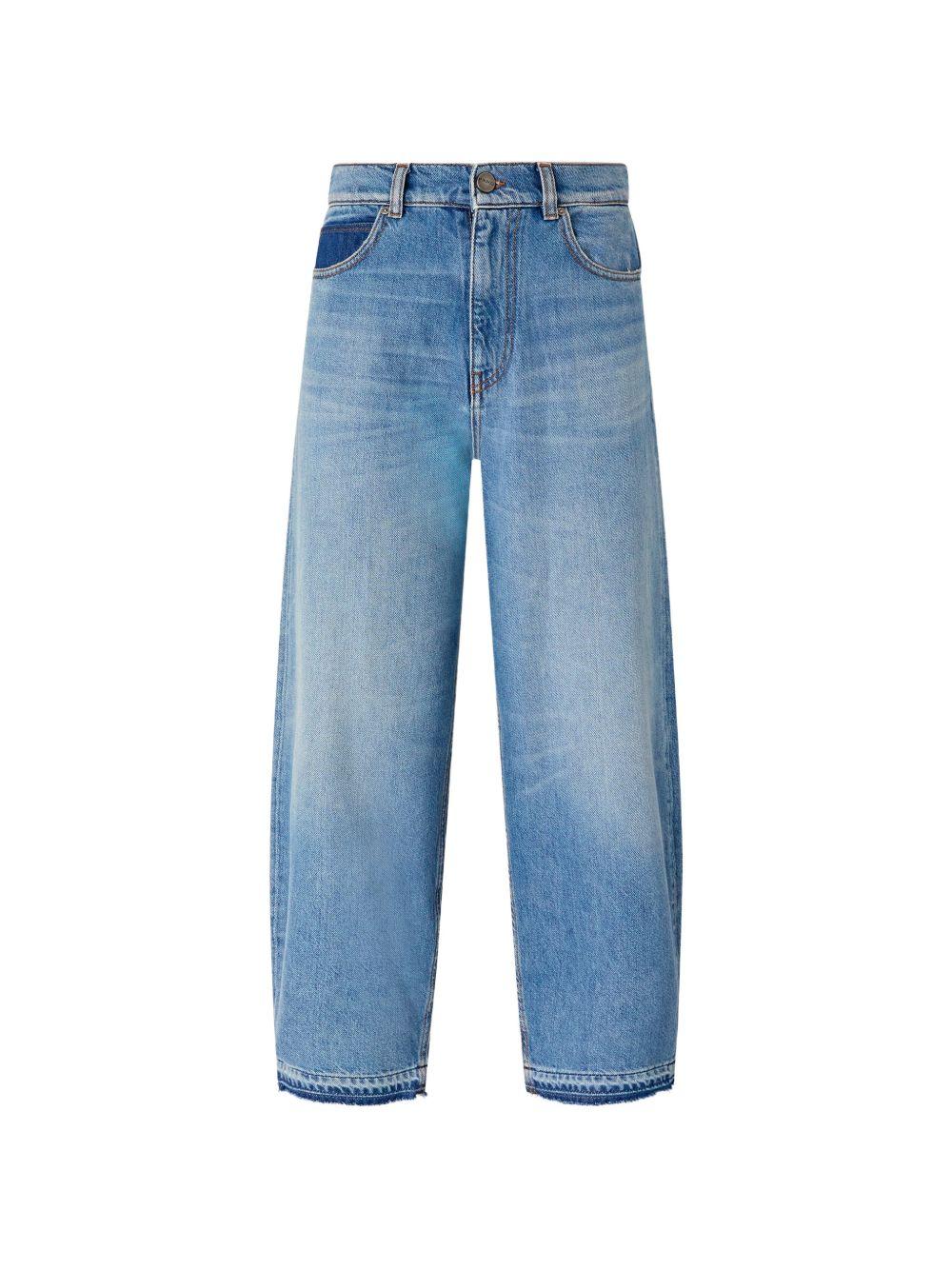 Jeans a gamba ampia in cotone 103857A341 PJF PINKO 