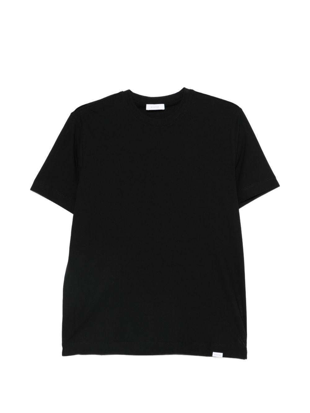 T-shirt in lino girocollo DK17130 NERO DIKTAT 