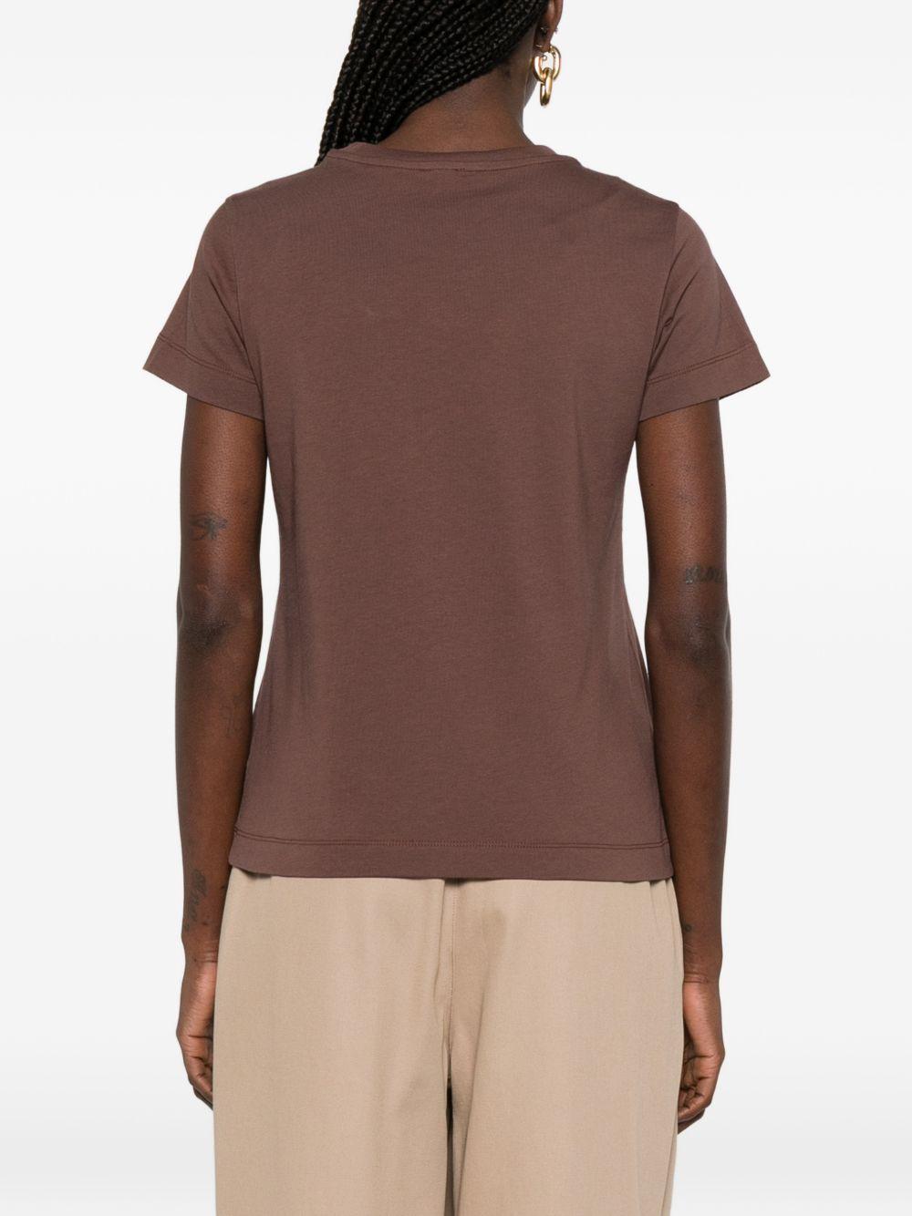 T-shirt girocollo in cotone 100355A339 L78 PINKO 