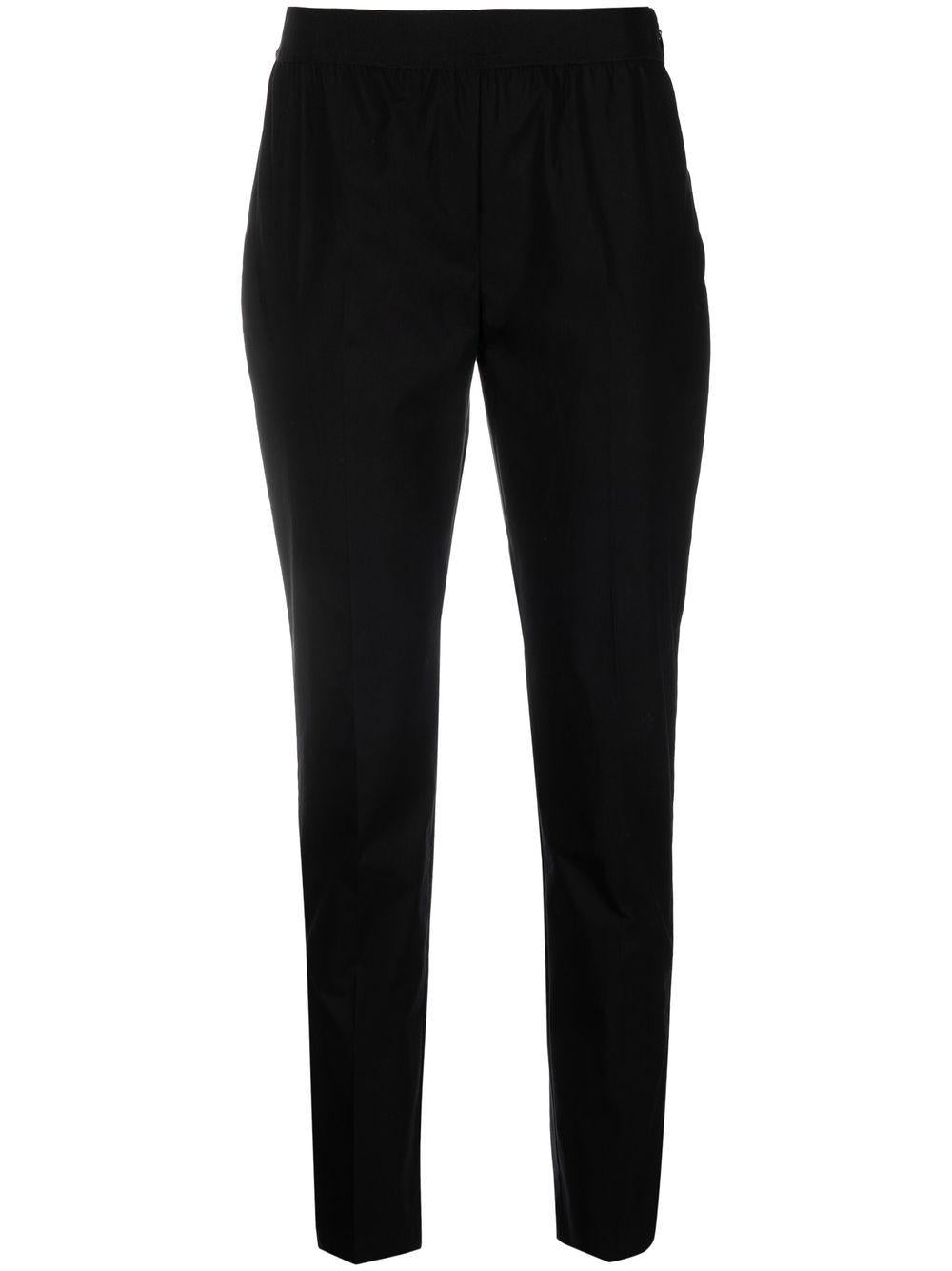 Pantalone nero dritto elasticizzato