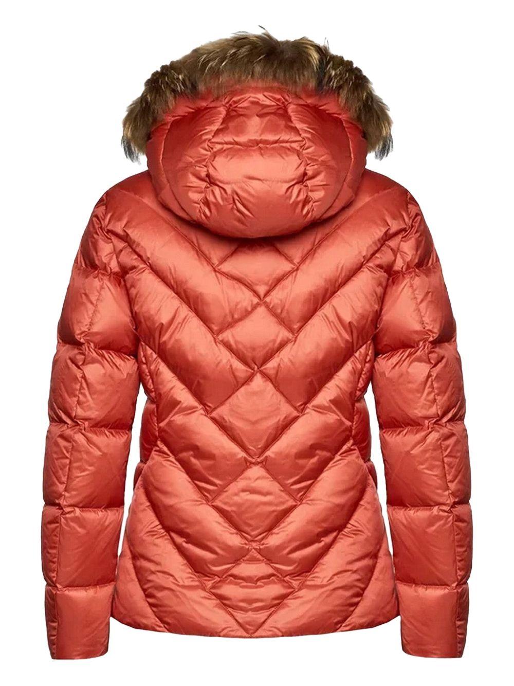 Giubbino arancio motivo chevron