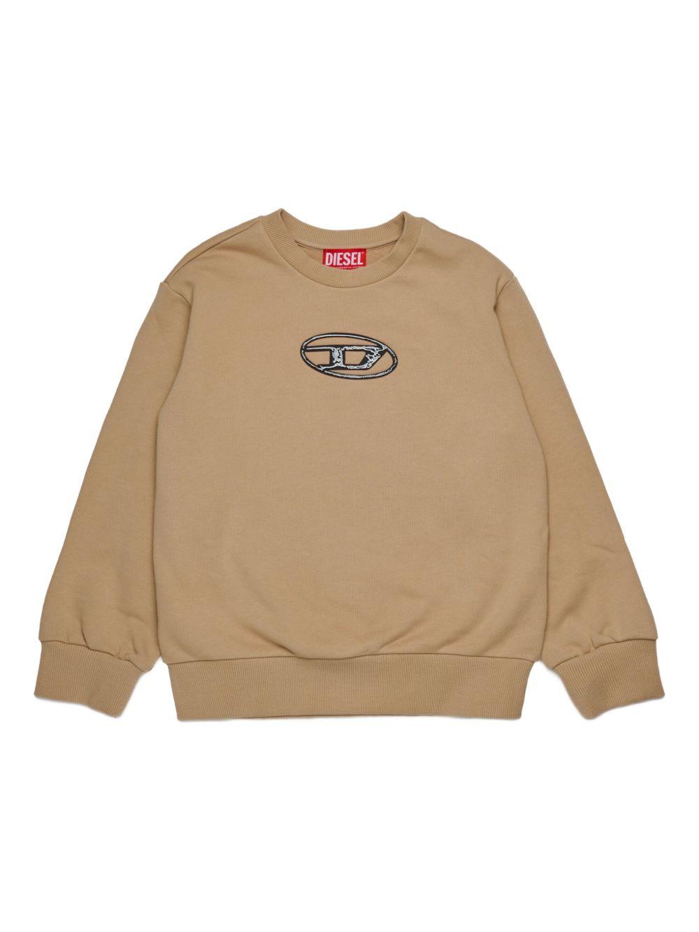 Felpa con Logo Oval D J02486KYAQK K726 DIESEL KIDS 