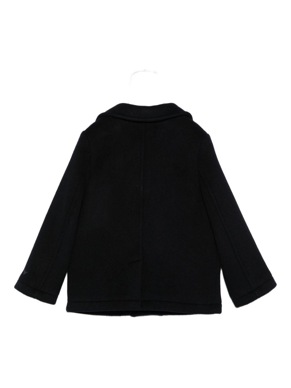 Cappotto per bambini blu doppiopetto EB000492AF16038 UB118 EMPORIO ARMANI KIDS 