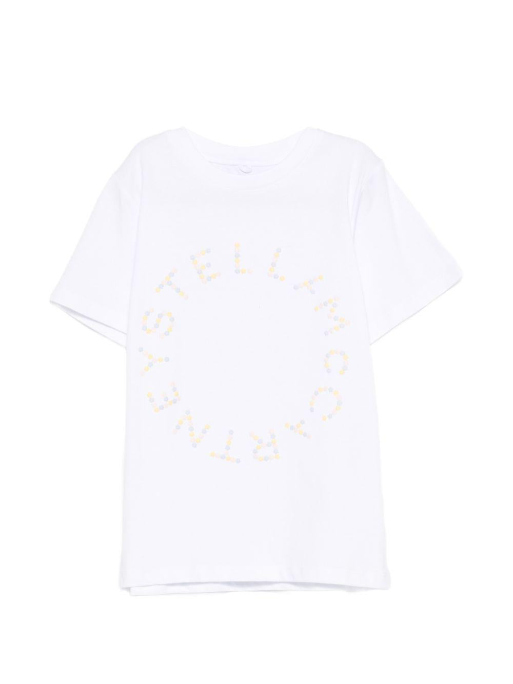 T-shirt in cotone girocollo TY8C71Z0434 100 STELLA MCCARTNEY KIDS 
