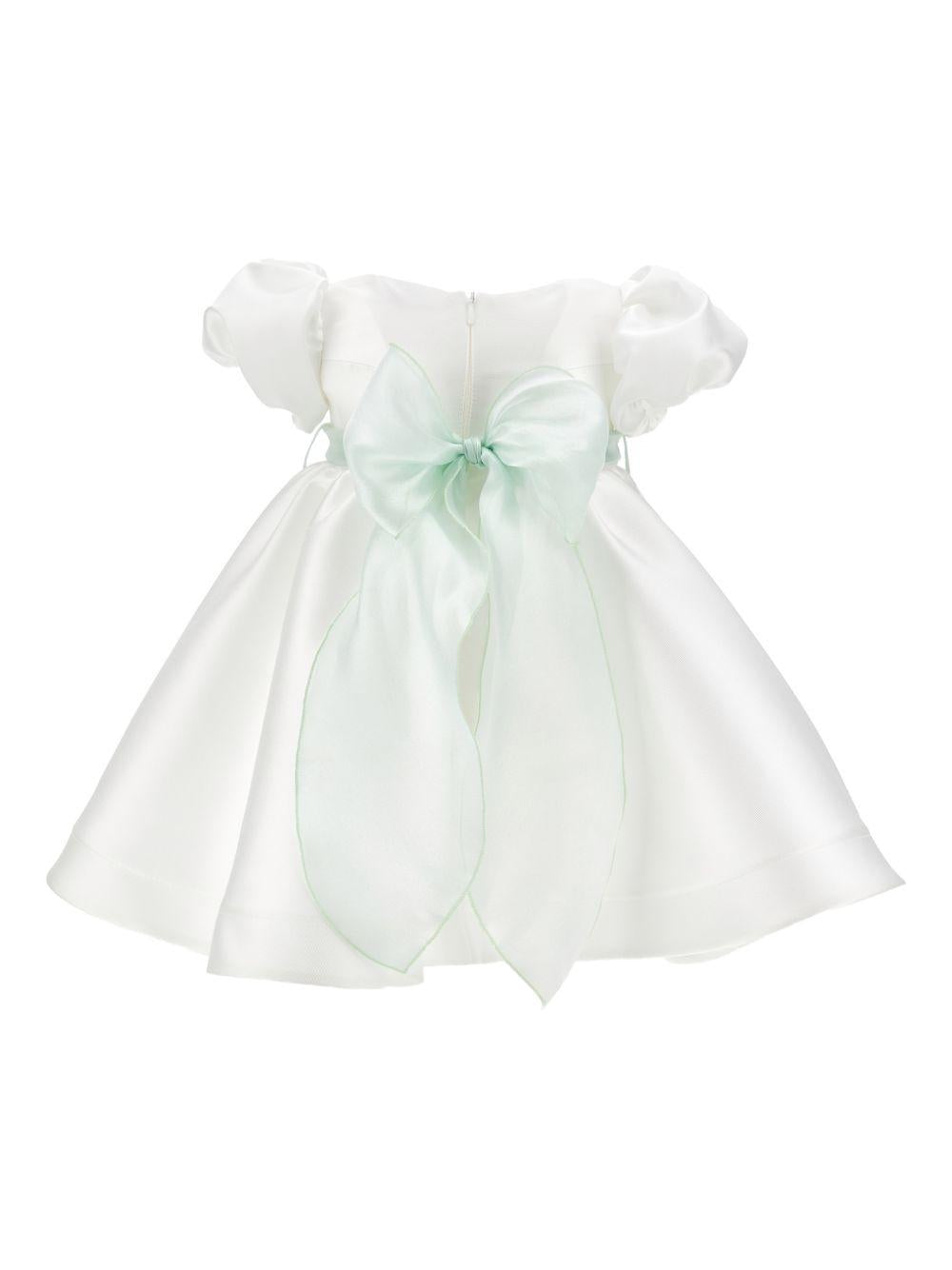 Abito con cintura floreale 73G9037302 0120 MONNALISA KIDS 