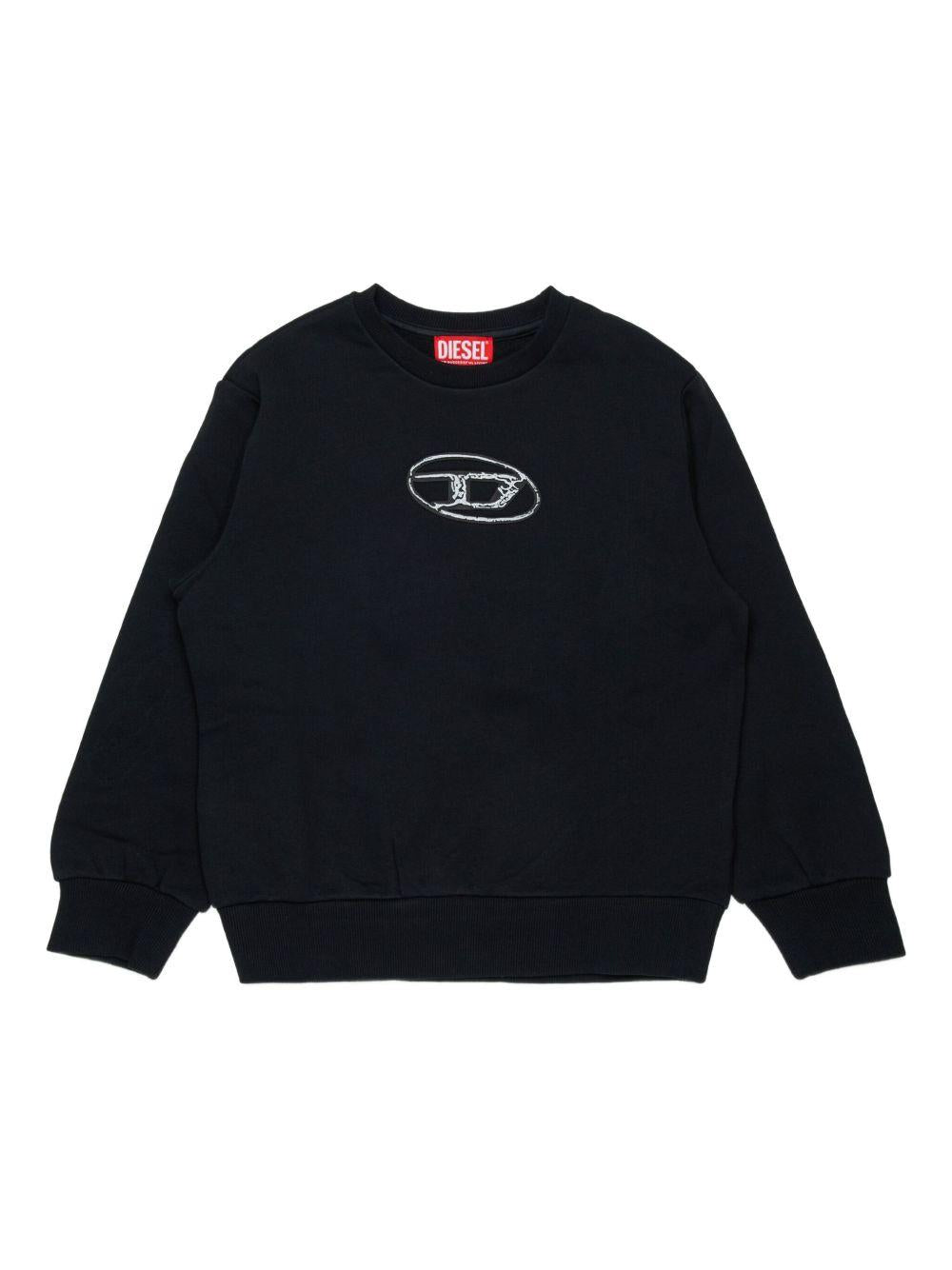 Felpa con Ricamo Oval D J02486KYAQK K900 DIESEL KIDS 