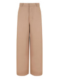 Pantaloni Vita alta con Tasche Applicate