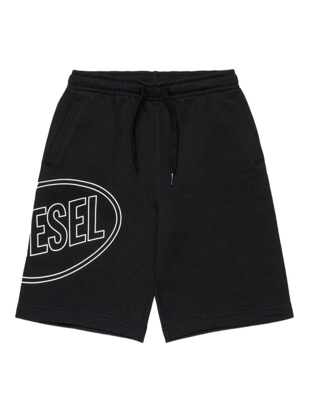 Bermuda in cotone con cordino J026760GEAD K900 DIESEL KIDS 