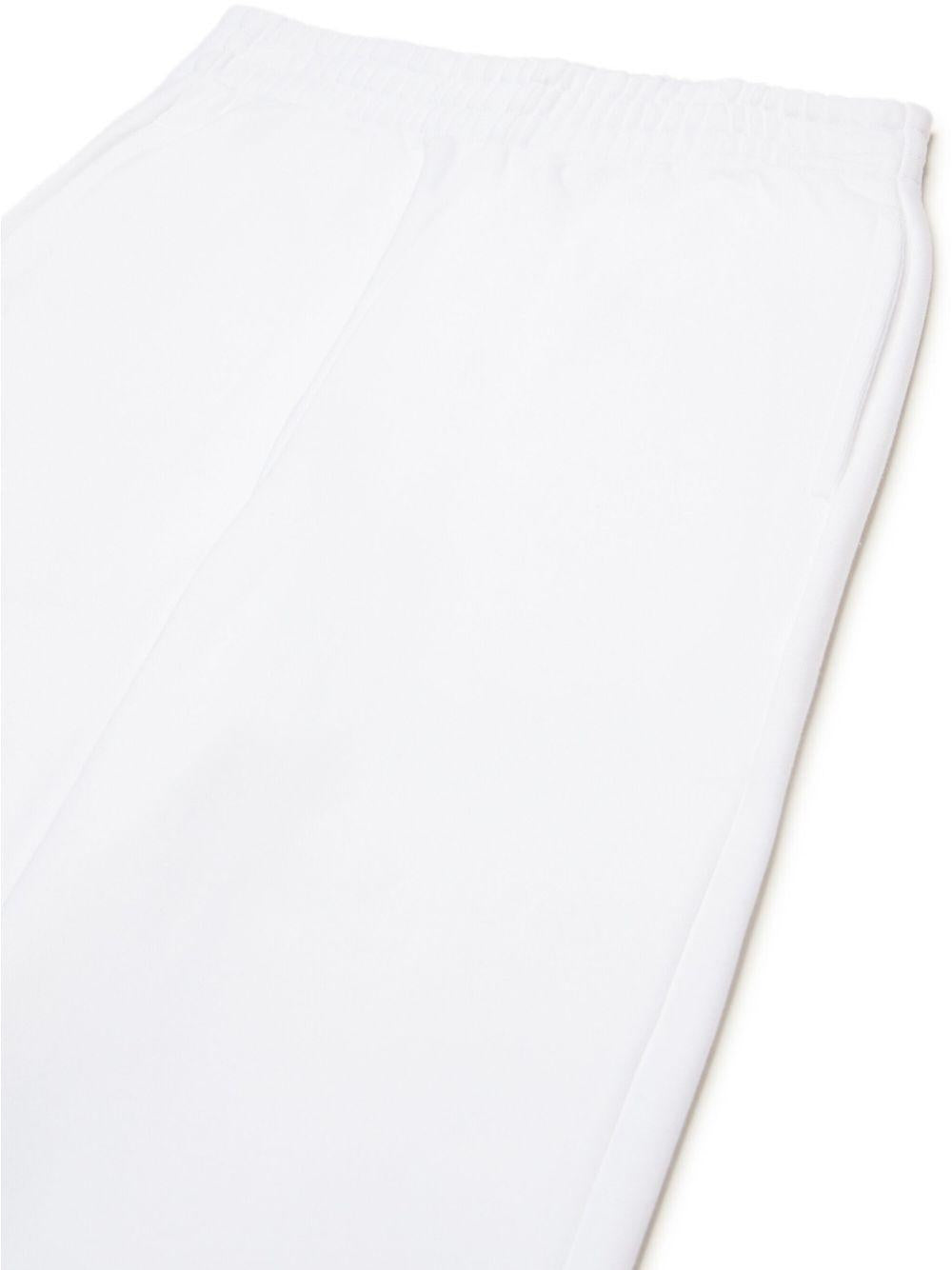 Pantalone bianco logo verticale