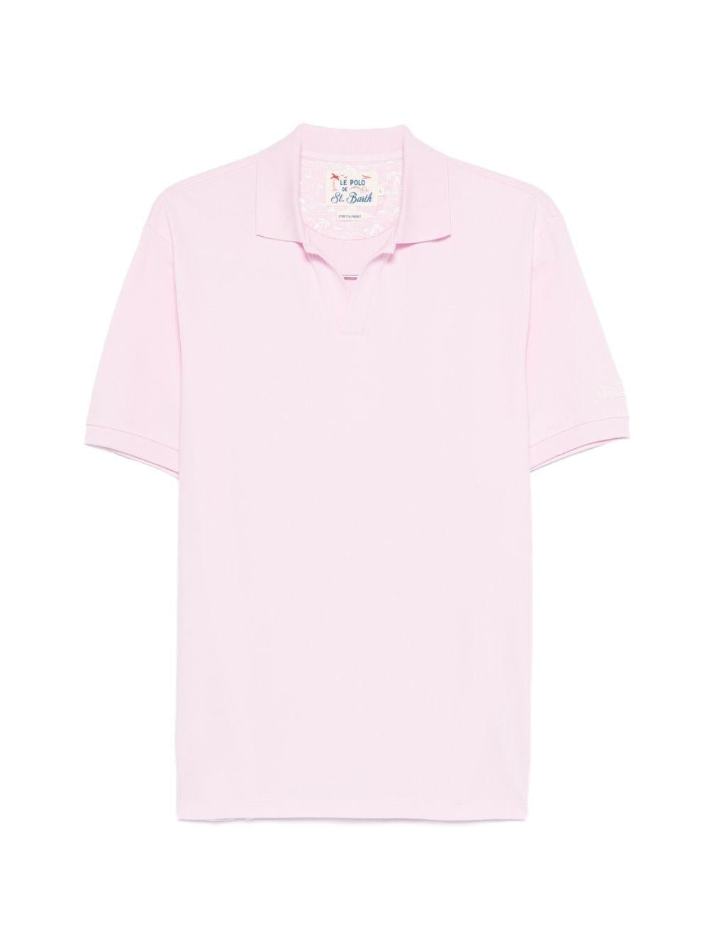 T-shirt in maglia con colletto polo CHS0001 00131L MC2 SAINT BARTH 