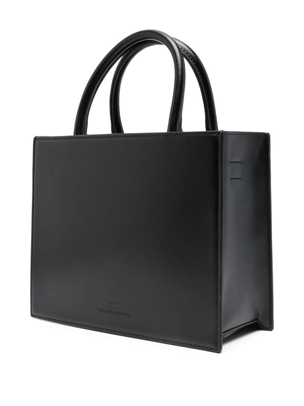 Borsa Tote Piccola con Tracolla Rimovibile e Placca Logo BS33A56E2 110 ELISABETTA FRANCHI 