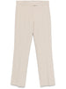Pantalone Fatina slim in cotone e viscosa stretch ecru