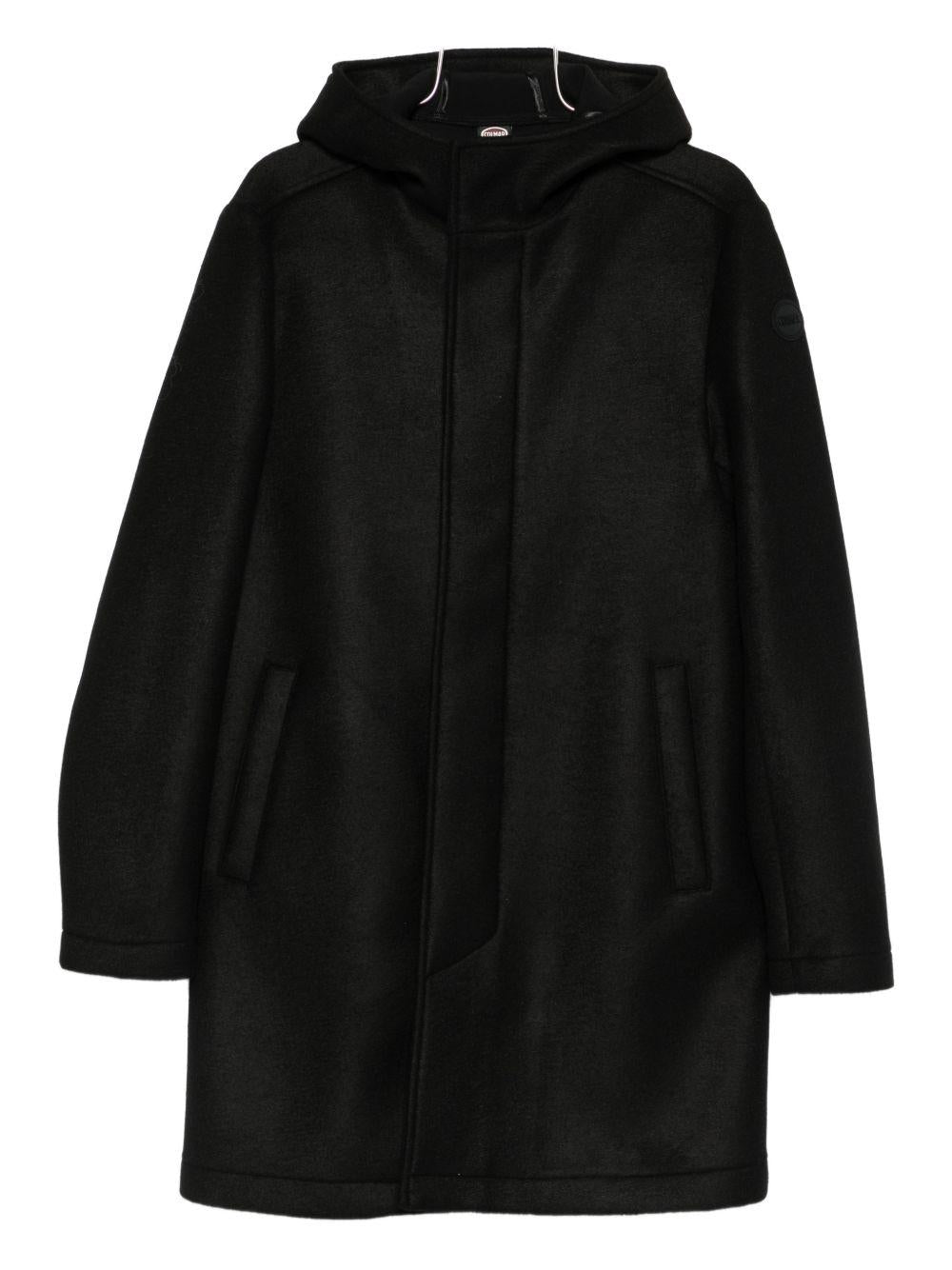 Cappotto nero con cappuccio Chiusura nascosta 1139R5Z0 99 COLMAR 