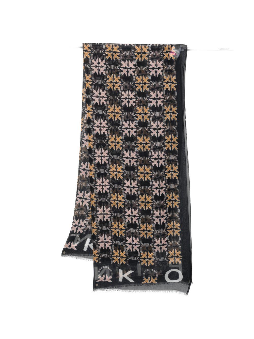 Foulard in modal con frange 106734A39P AZ5 PINKO 