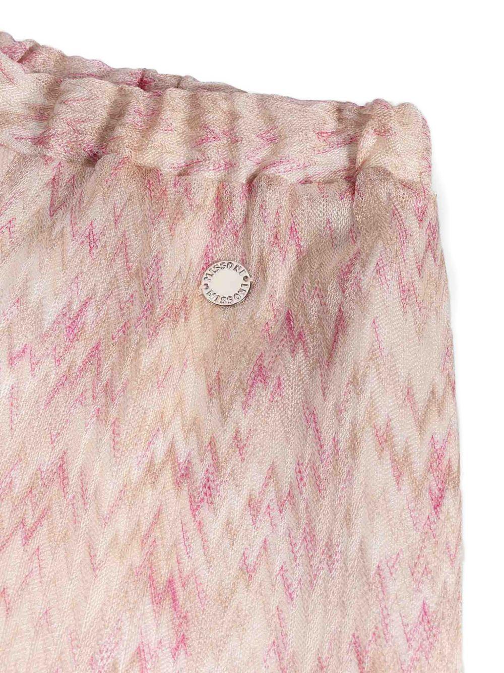 Pantaloni con coulisse in tessuto fantasia MY6A50Q0113 504FU MISSONI KIDS 