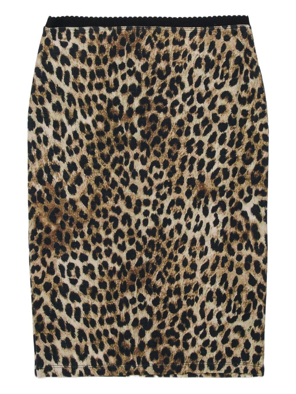 Gonna a tubino stampa leopardata N2109YN0486 0N900 N21 KIDS 