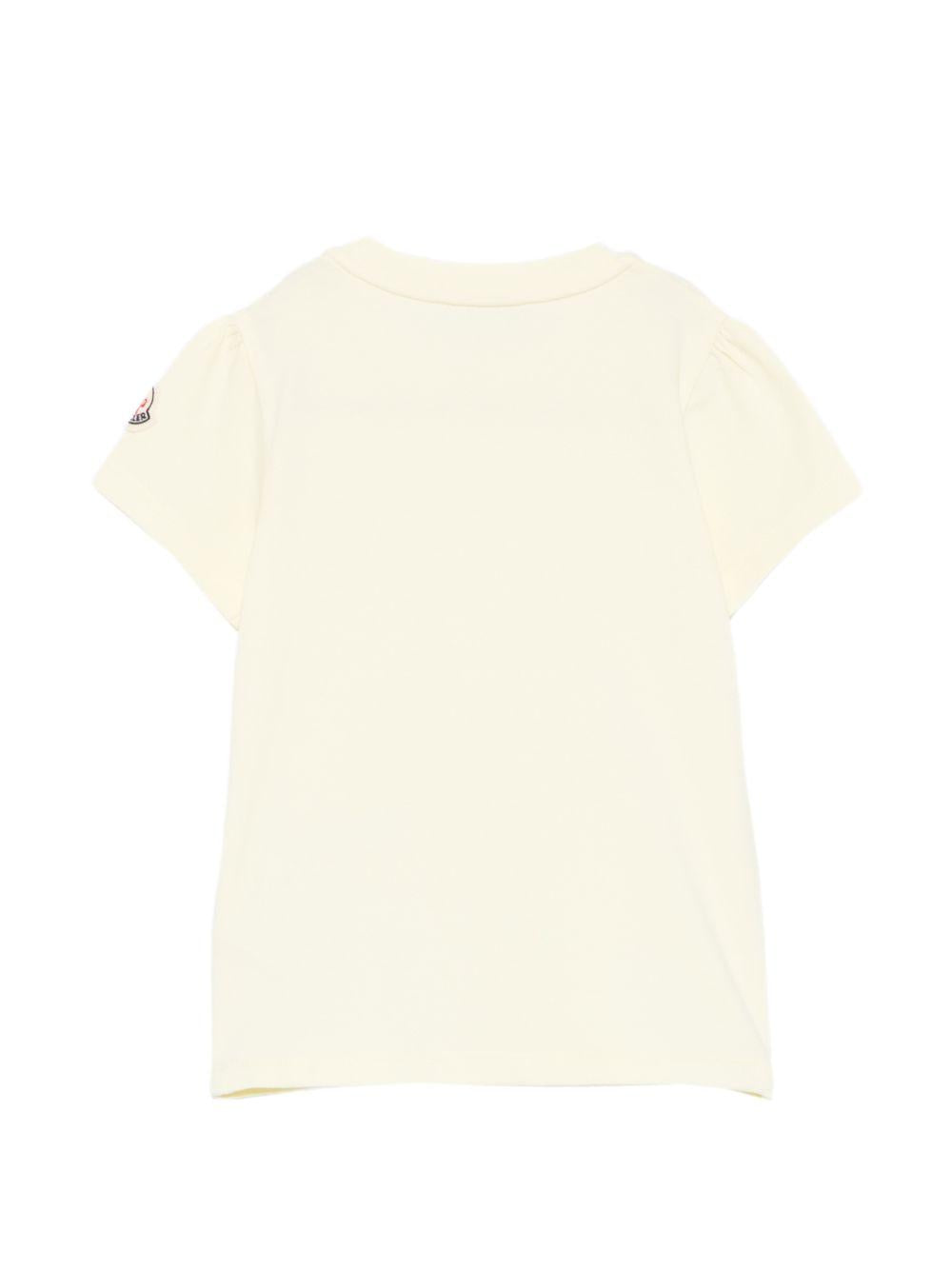 T-shirt in cotone con stampa L19518C0001189AUM 102 MONCLER KIDS 