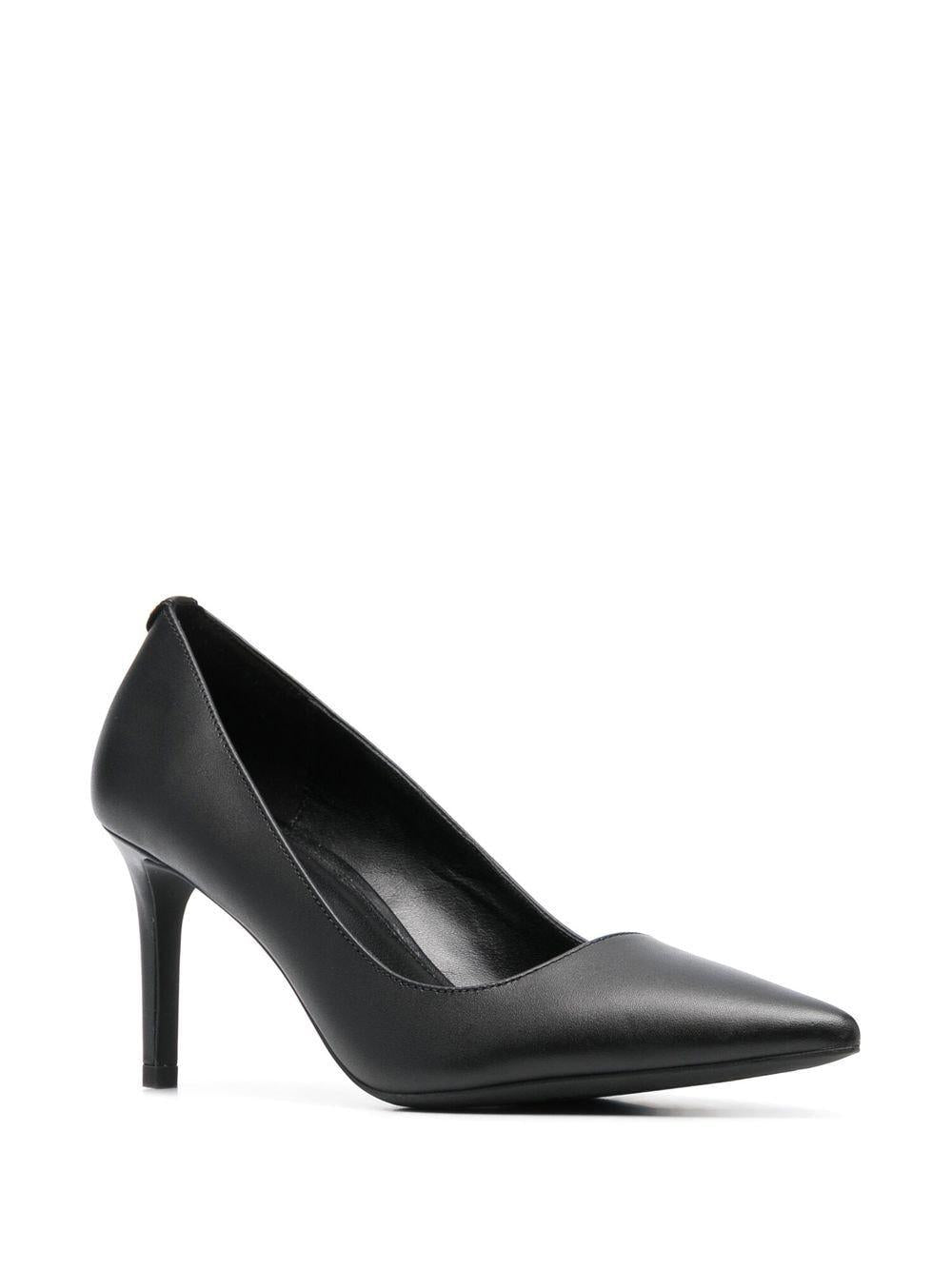 Decolltè nero in pelle opaca 40F2HNMP2L NERO MICHAEL KORS 