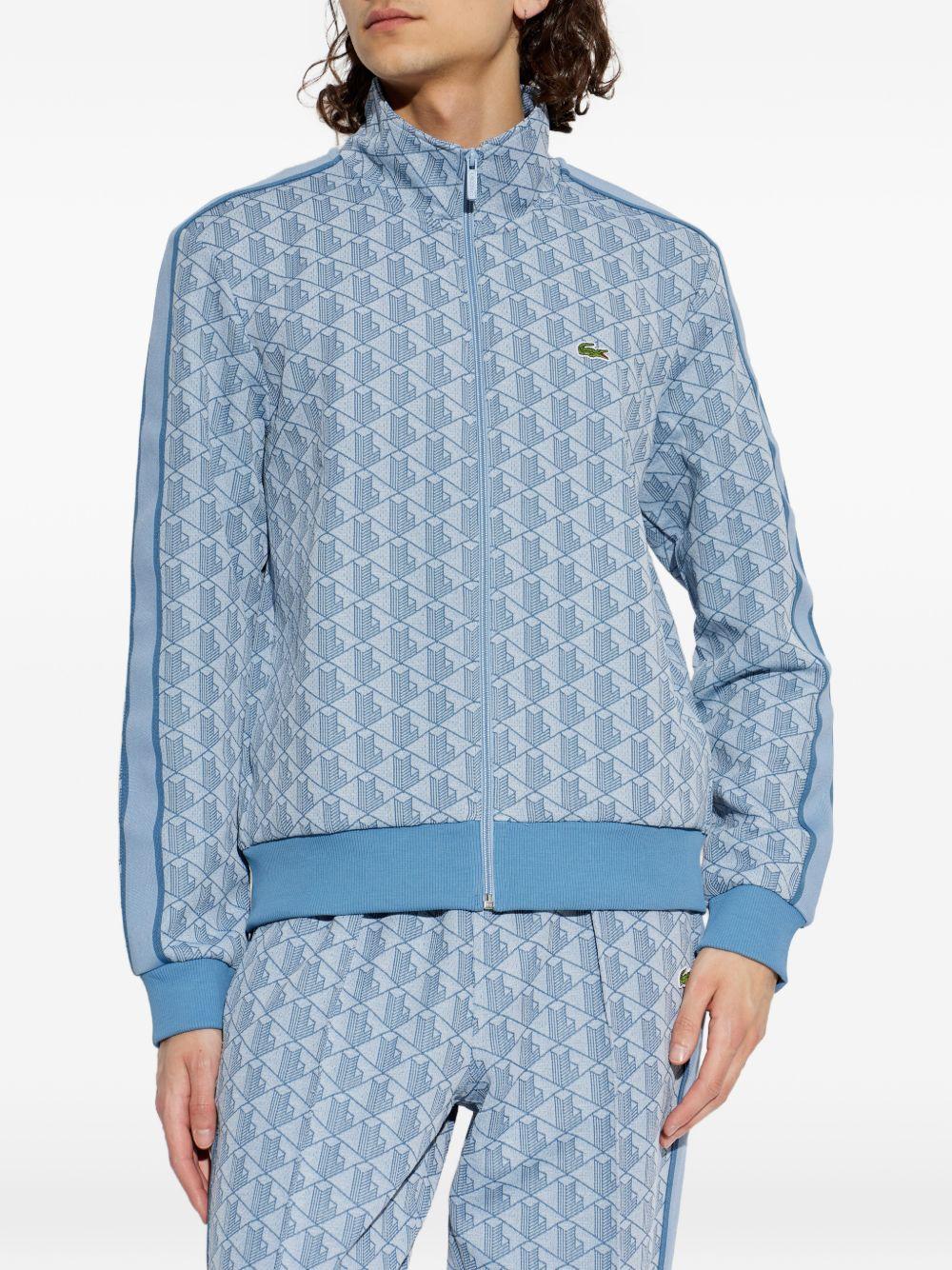 Giacca zip con stampa geometrica SH1368 1QI LACOSTE 
