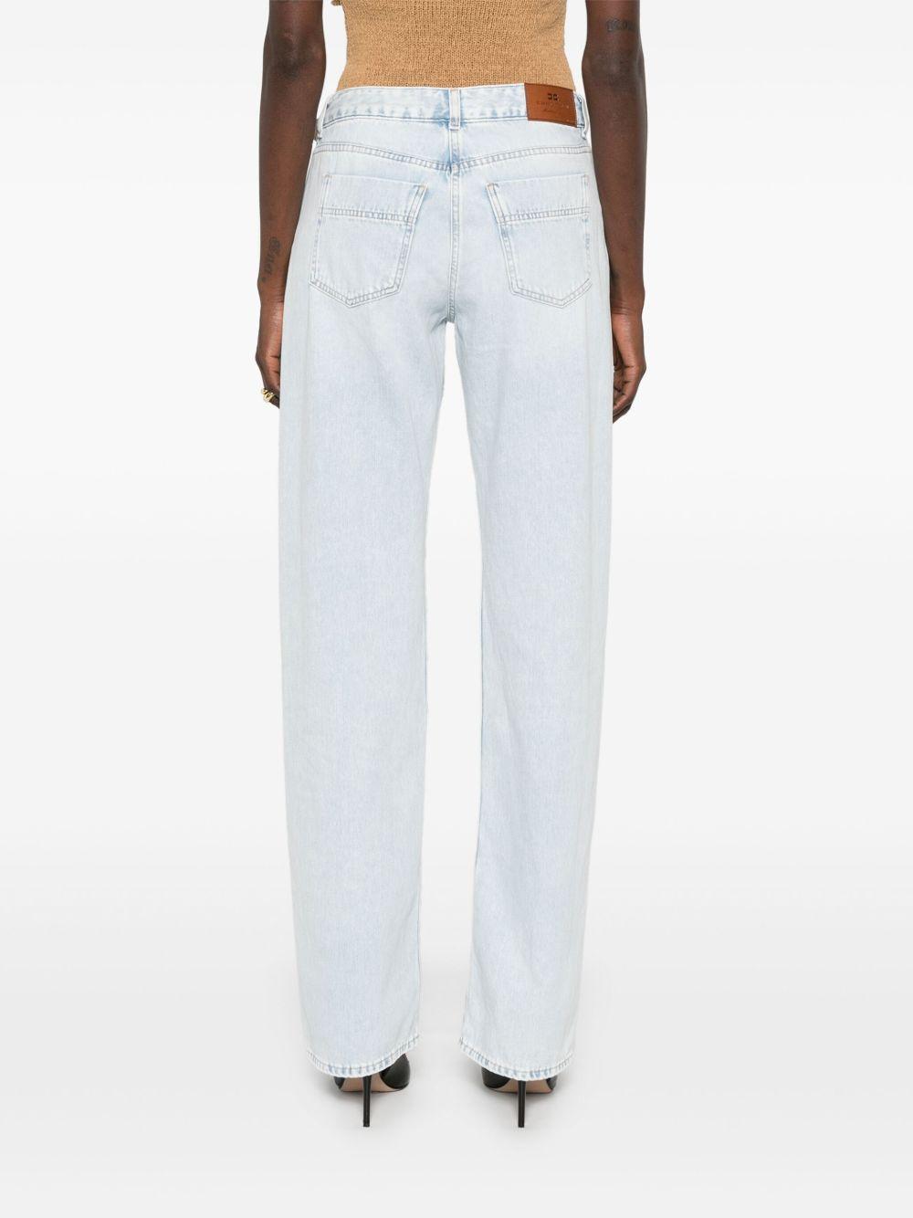 Jeans a palazzo con dettagli logo